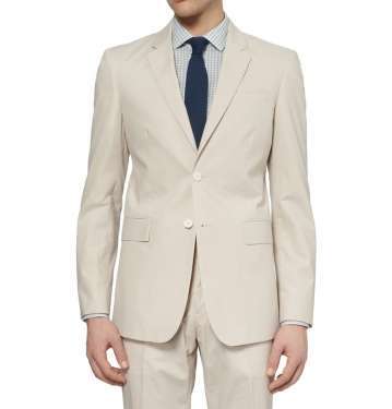 Stone Slim-Fit Cotton Suit