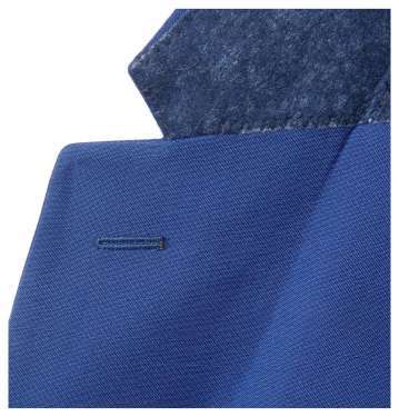 Blue Slim-Fit Wool Blend Suit