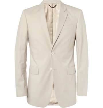 Stone Slim-Fit Cotton Suit