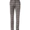 Plaid Wool and Silk-Blend Trouser