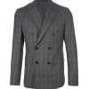 Checked Double Breasted Suit