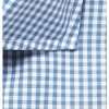 Blue Gingham Check Cotton Shirt