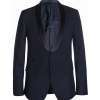 Navy Slim-Fit Wool-Blend Tuxedo