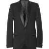 Fit Satin-Trimmed Wool Tuxedo