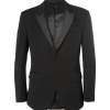 Black Slim-Fit Wool Tuxedo