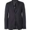Navy Slim-Fit Wool-Blend Suit