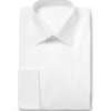 White Bib-Front Cotton Tuxedo Shirt