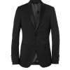 Two button Black Slim Wool Tuxedo