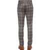 Plaid Wool and Silk-Blend Trouser