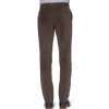Leather-Trimmed Brushed-Cotton Trouser