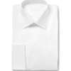 White Bib-Front Cotton Dress Shirt