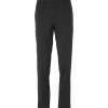 Black Wool-Blend Trouser