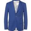 Blue Slim-Fit Wool Blend Suit