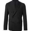 Double Breasted Black Suit