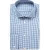 Blue Gingham Check Cotton Shirt