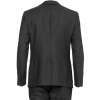 Black Slim Flecked Wool-Blend Suit