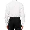 White Cotton Tuxedo Shirt