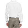 White Slim-Fit Cotton Tuxedo Shirt