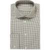 Green Gingham Check Cotton Shirt