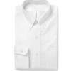 White Button-Down Cotton Oxford Shirt