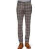 Plaid Wool and Silk-Blend Trouser