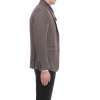 Brown Chevron Wool 2-Button Jacket