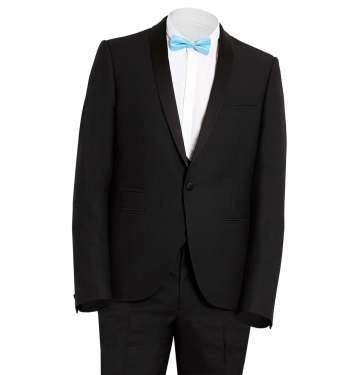 Black Jacquard Skinny Jacket