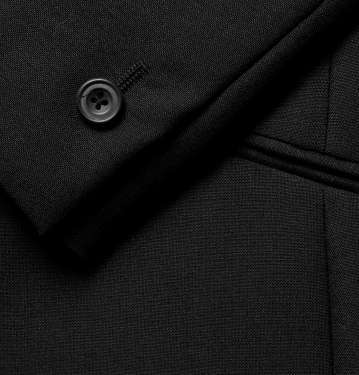 Black Mohair and Wool-Blend Tuxedo