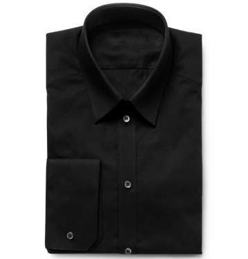 Black Gold-Fit Cotton-Blend Shirt