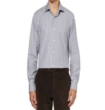 Blue Bengal Stripe Cotton Shirt