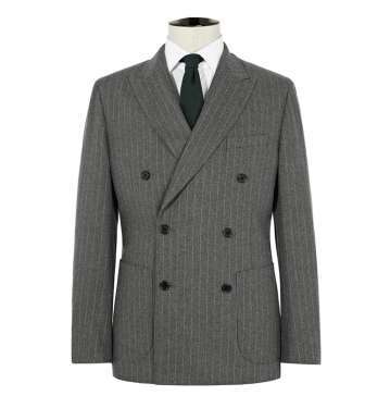Six Button Grey Suit