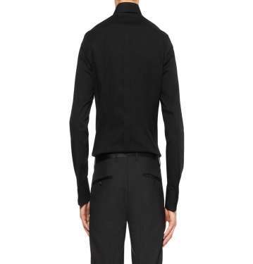 Black Gold-Fit Cotton-Blend Shirt