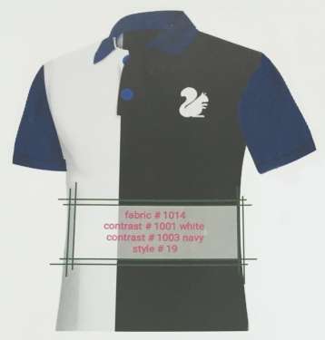 Fabric 1014 Contrast 1001 White Contrast 1003 Navy Style 19