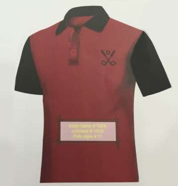 Fabric 1006 Contrast 1014 Polo Style 11