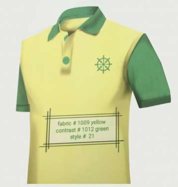 Fabric 1009 Yallow Contrast 1012 Green Style 21