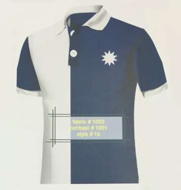 Fabric 1003 Contrast 1001 Style 16