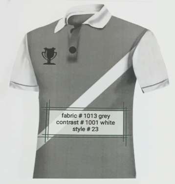 Fabric 1013 Grey Contrast 1001 Whte Style 23