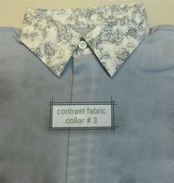 Contrast Fabric Collar 3