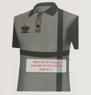 Fabric 1013 Grey Contrast 1014 Black Style 27