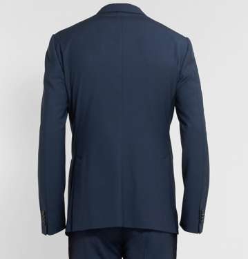 Slim Navy Wool Suit
