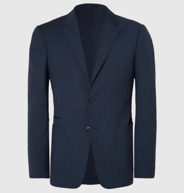 Slim Navy Wool Suit