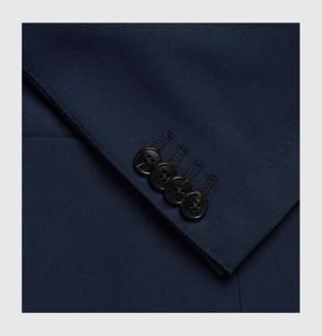 Slim Navy Wool Suit
