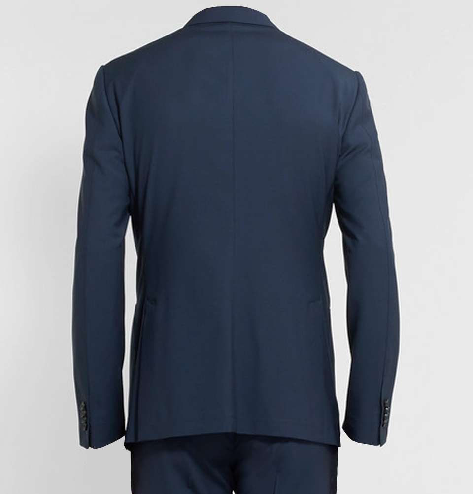 Slim Navy Wool Suit