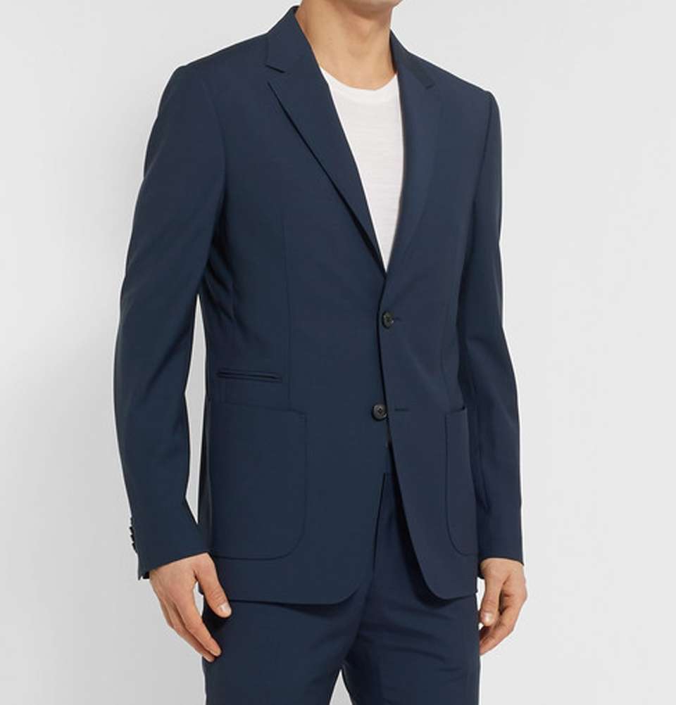 Slim Navy Wool Suit