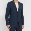 Slim Navy Wool Suit