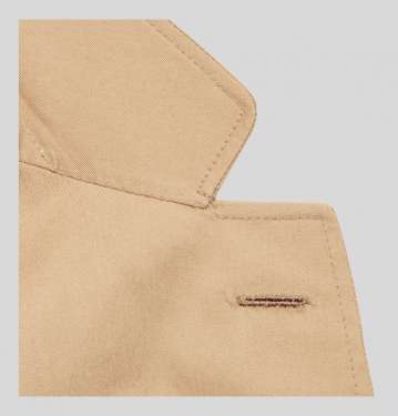 Sand Slim Fit Stretch Cotton Twill Suit Jacket