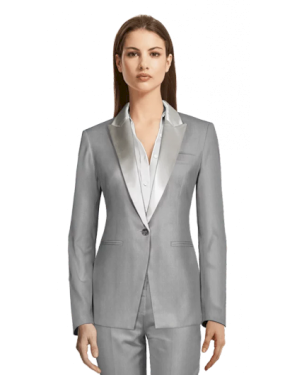 Black Suit With Silver Color