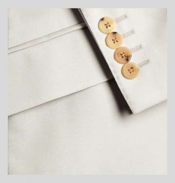 Pale Grey Seishin Slim Fit Wool And Mohair Blend Suit Jacket