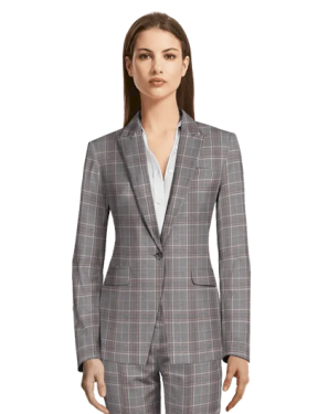 Gray Color Suit With Box Shade