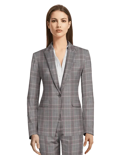 Gray Color Suit With Box Shade